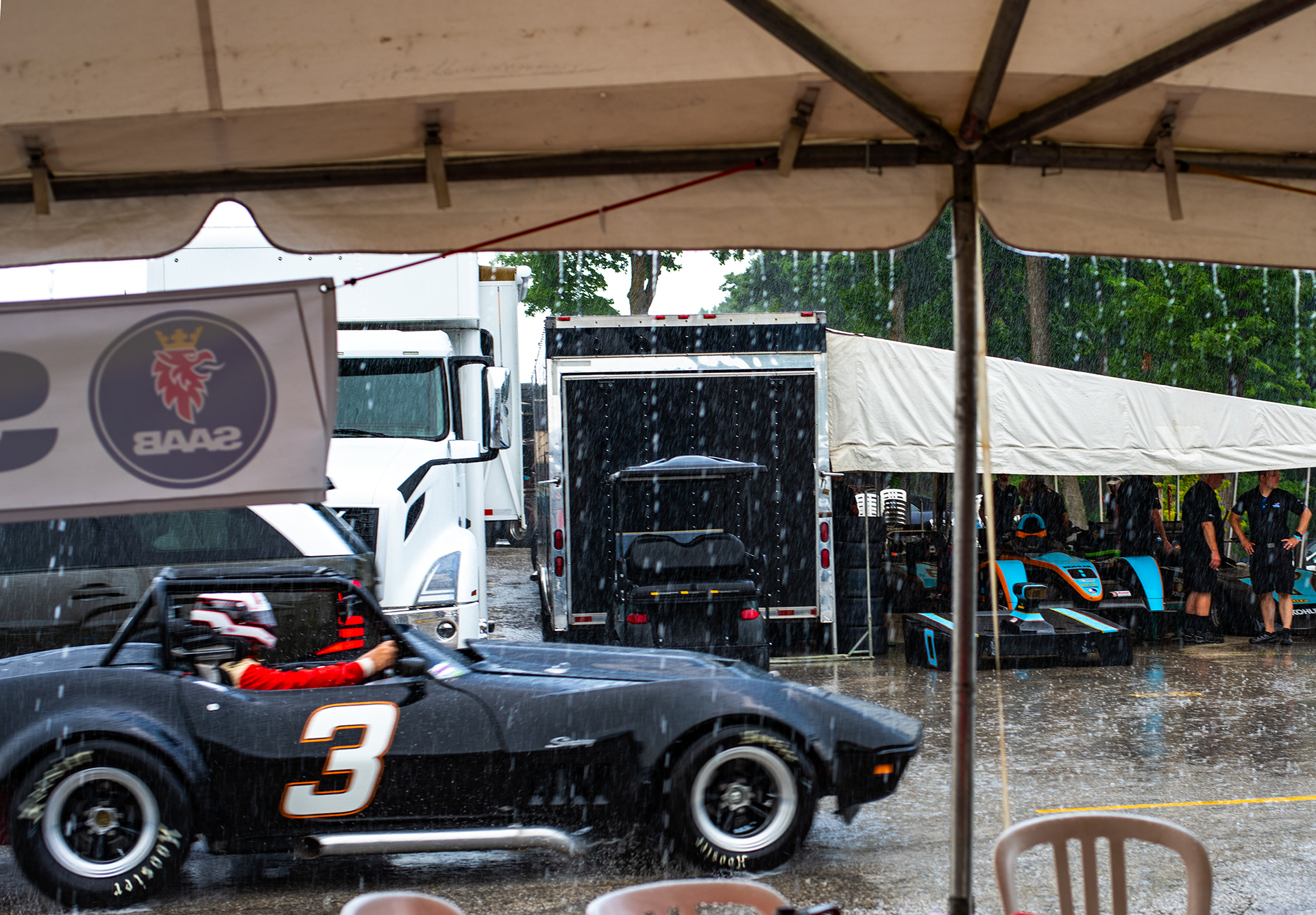 The rain and the Vette